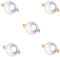 wonderlamp Pack 5 unidades Foco empotrable Confort redondo blanco. Portalámparas GU10 incluido (W-E000131)