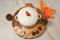 WILD EYE DESIGNS BRIE BAKER BAKING DISH, CREAM, WOOD SPREADER INCLUDED, CARDINAL DESIGN