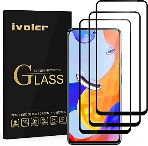 ivoler 3 Pièces Couverture Complète Protection d’écran en Verre Trempé pour Xiaomi Redmi Note 12 4G / 5G / Note 12 Pro 4G / Note 11 Pro 4G / 5G / Samsung Galaxy M54 / OnePlus Nord CE 3 Lite 5G