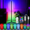 Neoglint Lampadaire d'angle a Intensité Variable, Lampadaire Connecté 72 LED, 11w,1800 lm RGB avec Télécommande APP, Synchronisation de La Musique, Convient Pour Chambre a Coucher, Salle de Jeux