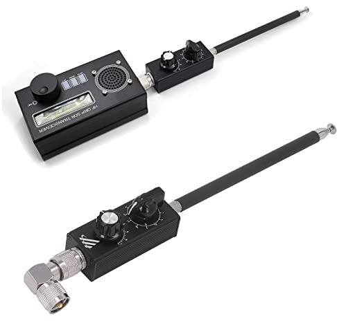 Srdh QRP Antena de onda corta, portátil HF de banda completa sintonizada, FM Aviación UV pequeña antena para transmisión de recepción de señal