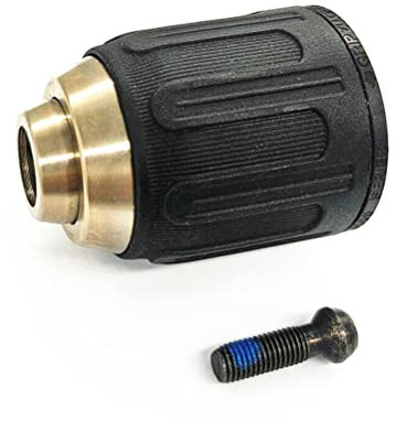 KIMGU Portabrocas sin llave con tornillo de mandril izquierdo N092054 de repuesto para taladro DEWALT DCD780 DCD785 DCD785