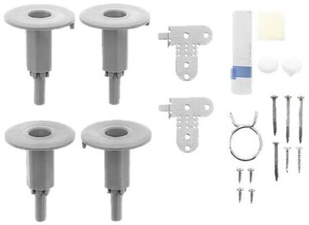 Beko Dishwasher Door Fitting Kit for DIN48Q21, DIN26X22, DIN15C10, BDIN36520Q, DIN28R22 – Integrated Built-In Decor Door Fixing Bracket Set – Genuine Replacement Installation Part 1784430047