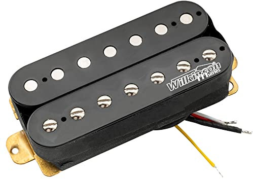 Wilkinson WOHB7 Clásica Estilo Abierto Cerámico Pastilla Humbucker Puente Pickup para Guitarra Eléctrica 7 Cuerdas, Negro