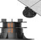 10x LANGFIT® Stelzlager L für Terrassenplatten – Bis 50% schneller montiert – Mit Maßskala – Stufenlos höhenverstellbar von 35 bis 75mm / Fugenkreuz 3mm – Made in Germany – MS-SL35-075-FK