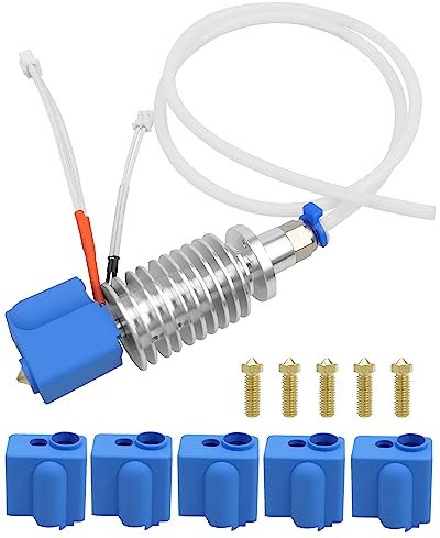 3D-Drucker-Extruder-Hotend-Kit für Anycubic Kobra Max, 3D-Drucker montierter Hotend-Druckkopf mit 5 Silikonsocken und 0,4 mm Düse