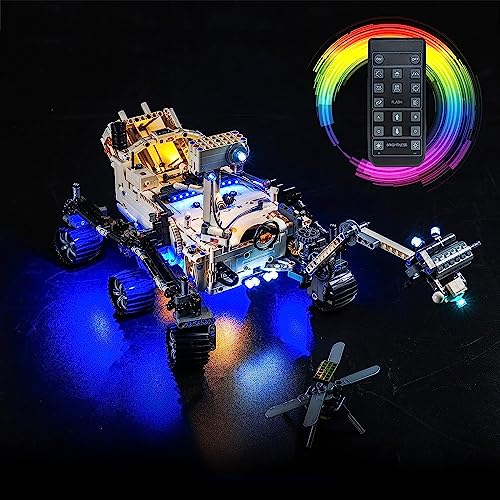 Fernbedienung Licht-Kit Kompatibel mit Lego NASA Mars Rover Perseverance 42158 (Kein Modell), Led Beleuchtungs Set für NASA Mars Rover Perseverance Kreative Spielzeug für Jungen und Erwachsene