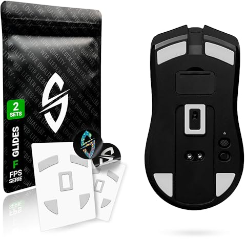 SensoryBoost FPS 2.0 Glides per Razer Viper Ultimate (Confezione da 2), piedini per mouse di ricambio – profilo piatto, massima precisione, auto-lucidatura, durevole – accessori per mouse