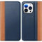 TUCCH Wallet Case for iPhone 15 Pro (6.1) 2023, PU Leather Foldable Case with[RFID Blocking][Card Slots][Shockproof TPU] Viewing Stand, Folio Flip Cover Compatible with iPhone 15 Pro 5G, Brown&Blue