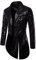 Steampunk Pailletten Jacke, Gothic Frack Herren Mantel Glitzer, Punk Gehrock Mittelalter Mäntel Smoking für Männer Halloween Kostüm Karneval Party Nightclub Show Cosplay Kleidung