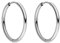 PURELEI® Sleeky Ohrringe (Silber) – Damenohrringe aus langlebigem Edelstahl – Wasserfeste Ohrringe Damen – 1,58 cm Durchmesser – Modeschmuck für deinen individuellen Look