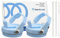 Marchoose 2 Pcs Tumbler Flip Straw Lid Replacement fit for 40 oz Stanley Quencher, Leak-Proof, Easy Handling, Perfect Fit, Baby Blue