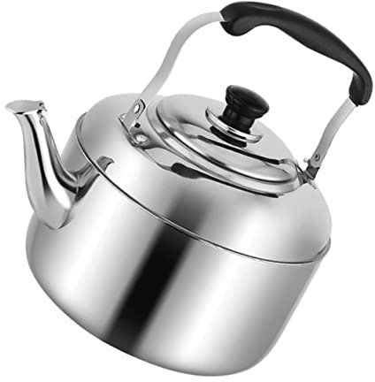 MILISTEN Silbato de acero inoxidable cocina silbando tetera silbato casero café placas de induccion teteras de acero inoxidable tetera casera antiguo hervidor eléctrico cocina de inducción
