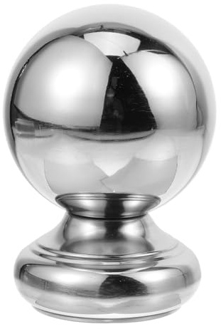 Boule de Rampe D’escalier en Acier Inoxydable, Sphérique, Argenté | Finition pour Balustrade, Décoration de Main Courante, Usage sur Escalier et Banister, Style Moderne