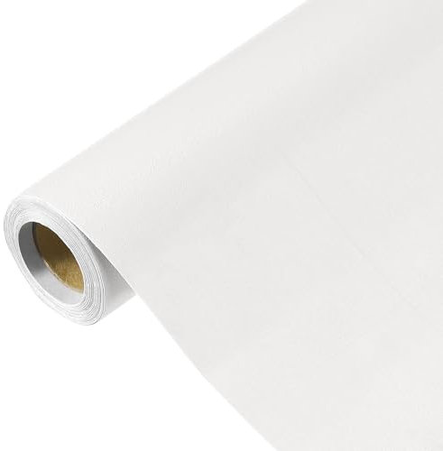 QUARKZMAN Papier Peint Kaki Gris de 500x40cm, Autocollant, Papier Peint Uni en Vinyle Auto-Adhésif pour la Décoration Murale