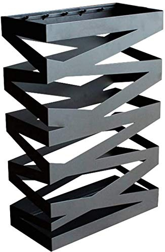 Genérico Paragüero Almacenamiento Creativo Paragüero Soporte De Piso para El Hogar Bandeja De Agua Desmontable Rectángulo/Negro/40 X 20 X 61 Cm