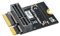 Oadnijuie Easy To Use M.2 NVMe SSD Adapter M.2 NGFF To M.2 Key A/E (Vertical Mount) For 2280 SSD Stable And Reliable M.2 Key A/E Vertical Installation