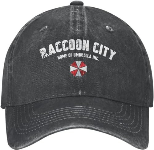 Baseballkappe Snapback Sonnenhut Raccoon City Home of Umbrella Corporation Corp. Benutzerdefinierte Baseballkappe verstellbare Mütze für Erwachsene Papa-Mütze Videospiele Frühling Geburtstag Geschenk