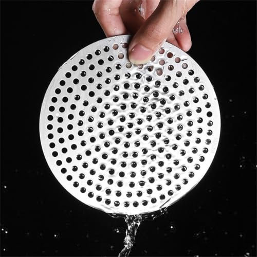 HEBEOT Passoire d'évier en acier inoxydable pour douche - Filtre d'évier - Filtre pour trou d'évier - Protection de vidange de baignoire (15 cm)