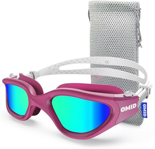 OMID Lunettes de natation polarisées P2 pour homme et femme adulte