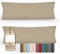 Greenline Kissenbezug Premium Jersey aus 100% Baumwolle Creme Champagner Doppelpack (2X) 40 x 145 cm Kissenhülle Kissenbezüge