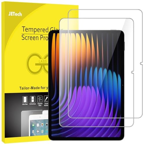 JETech Screen Protector for Xiaomi Mi Pad 8/8 Pro/7/7 Pro, 2-Pack | HD Clear, 9H Tempered Glass Film, Anti-Scratch Glass