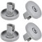 Cheotime 4pcs Lavavajillas de 40 mm Ruedas de estantería inferior, PP Bottom Diskrack Roller Conjunto de reemplazo Ruedas de lavavajillas para AEG Favorit