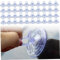 100 pezzi di aspirazione del parabrezza, in PVC chiari piccoli tappeti di aspirazione con buchi per scudo solare dell'auto, finestra, bagno, tazza di parabrezza da cucina