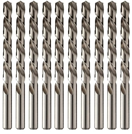 10PCS 0.5mm-12mm Left Hand Drill Bits HSS M2 Reverse Twist Drill Bit(2.0mm)