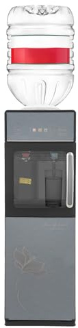 MEELRYD Distributeur d'eau électrique pour boissons chaudes et froides, distributeur d'eau chaude et froide, distributeur d'eau potable avec espace de rangement, distributeur d'eau potable pour la