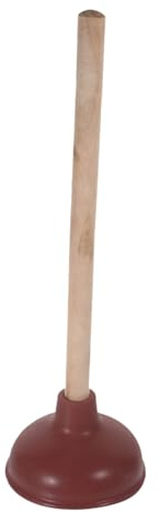 Anneome Sturalavandino WC con Manico in Legno Ventosa Potente per Bagno Stura Scarichi e Tazze Intasate Stantuffo Robusto Antiblocco per Casa