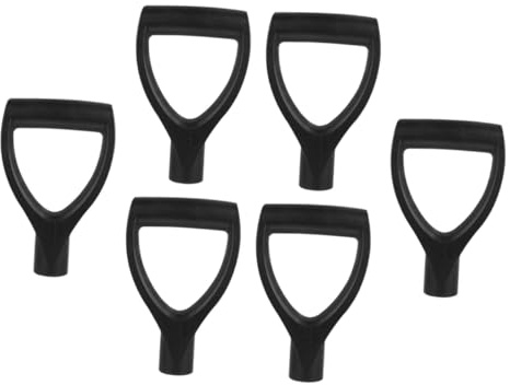 FONDOTIN 6 Stück Teiliges D förmiger Kunststoff schaufelgriff Ersatzgriff für Schneeschieber Gartenschaufel Unkrautstecher Ergonomischer Pp stiel Langlebig und Komfortabel