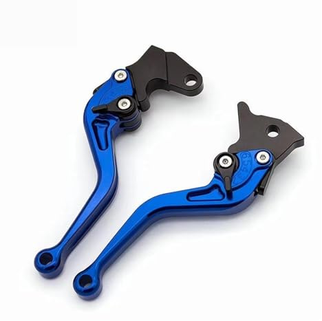 Motorrad Bremshebel Motorrad Einstellbare Vorne Hinten Trommel Bremshebel Kupplungshebel Für Aprilia Für RS4 125 2006-2010 2007 2008 Kupplungshebel(Blue 147mm)