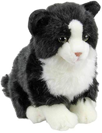 Black & White Cat Soft Toy 12