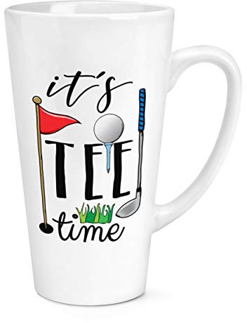 It's Tee Time Golf 17oz Large Latte Mug Cup