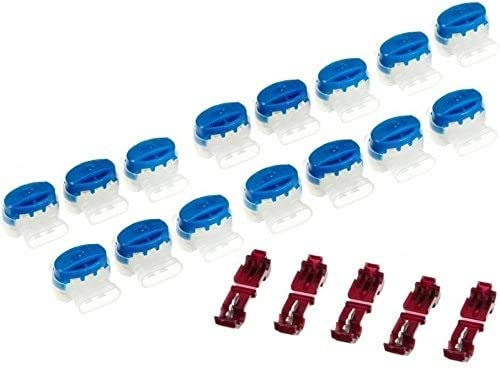 Genisys 15 Kabel Verbinder + 5 Anschlussklemmen kompatibel für Robomow ® MC* MS* RL* RM* - wiederverschließbare Box - Original 3M