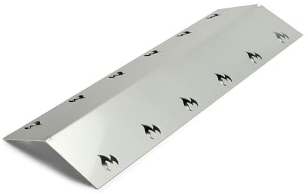 Grillrost.com Das Original Edelstahl Brennerabdeckung - 435x150mm - extra stark 1,5mm - passend für viele Grills