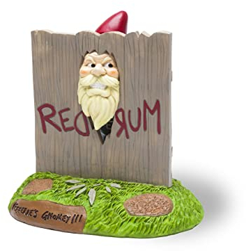 BigMouth Inc. The Shining ‘Here’s Gnomey’ Novelty Resin Garden Gnome Ornament | Weatherproof Great for Gardens or Even Movie Fanatics Collectors Shelf | 18.5 cm x 12 cm x 20 cm