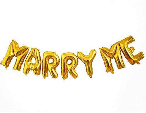 BESTOYARD Heirate Mich Hochzeit Dekoration Kit Set vorschlagen Hochzeit Dekoration Party Supplies Ballon für Hochzeit Foto Requisiten