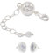 My Home Crystal - Magnetverschluss Juwelierqualität für Ketten und Armbänder 925/35 AG Silber mit und ohne Verlängerung/Doppelkarabiner (Magnet mit Verlängerungskette 8mm)
