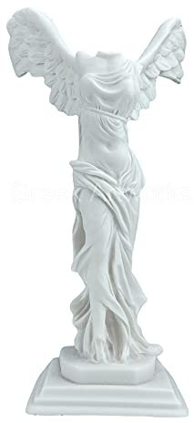 Geflügelter Nike of Samothrace Victory Louvre Museum Griechische Statue Skulptur Gussmarmor 29,5 cm