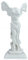 Geflügelter Nike of Samothrace Victory Louvre Museum Griechische Statue Skulptur Gussmarmor 29,5 cm