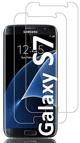 [2 Stück] Panzer Schutz Glas kompatibel mit Samsung Galaxy S7 NanoTech Displayschutzfolie, Schutzfolie 9H Glas Folie,100% Fingerabdrucksensor