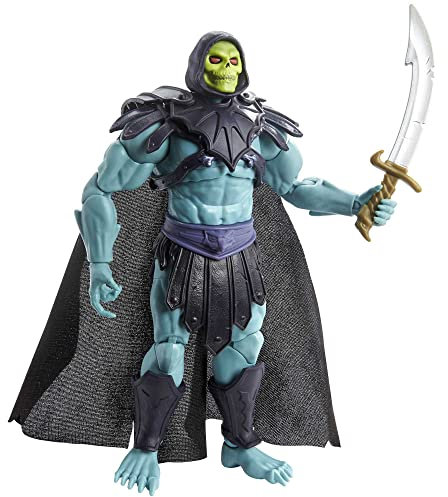 Masters of the Universe Masterverse New Eternia Barbarian Skeletor Action Figure with Accessories, 7-inch MOTU Gift for Fans 6+ and Collectors