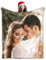 Gudina personalisierte Decke Fotodecke mit Eigenem Foto Name/extra weiche und gemütliche Sofadecke/personalisiertes Fotogeschenk/Decke mit Collage/Multiple Colors to Choose from-120cmX200cm