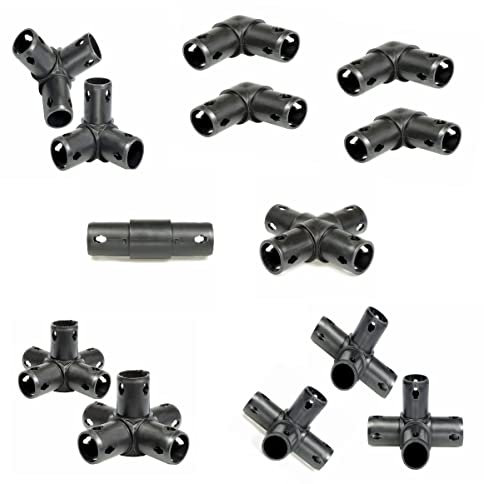 move and stic 15 teiliges Kupplungsset bestehend aus Flächen- und Raumkupplung titangrau Erweiterung Spielturm