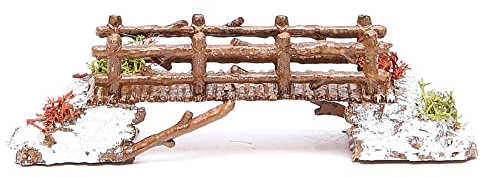 Holyart Brücke aus Kunststoff, Krippenzubehör, 16x4x4 cm