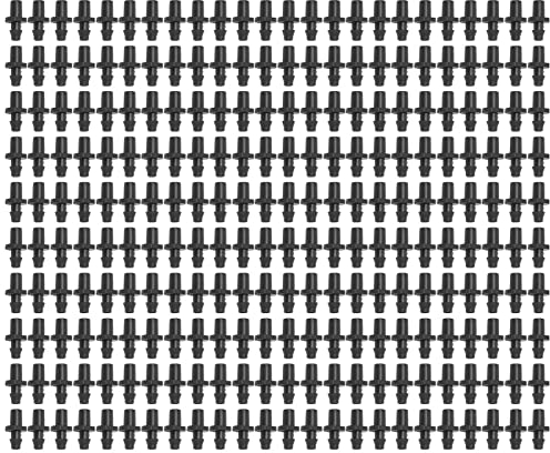 Buachois 200pcs Micro Sprinkler Tubo di Irrigazione Connettore,Kit per Irrigazione a Goccia,Irrigazione di Raccordo 4/7mm Raccordo a Goccia Tubo di Giardinaggio Accessori Giunti