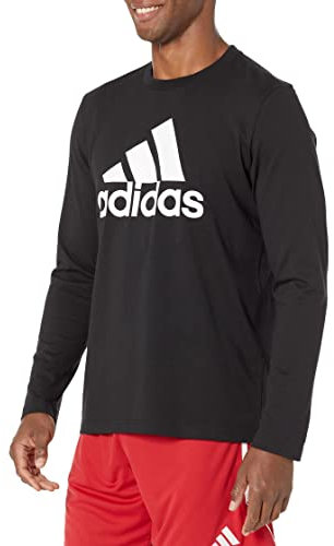 Adidas Men's Essentials T-Shirt À Manches Longues, Black, M
