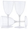 Decor Decorline - 48 Weingläser aus Premium-Kunststoff Transparent Wiederverwendbar Cocktailgläser für Hochzeiten & Partys, 200ml - Mehrweg & Stabil